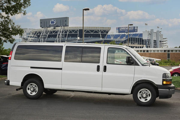 Fleet large passenger van for rent