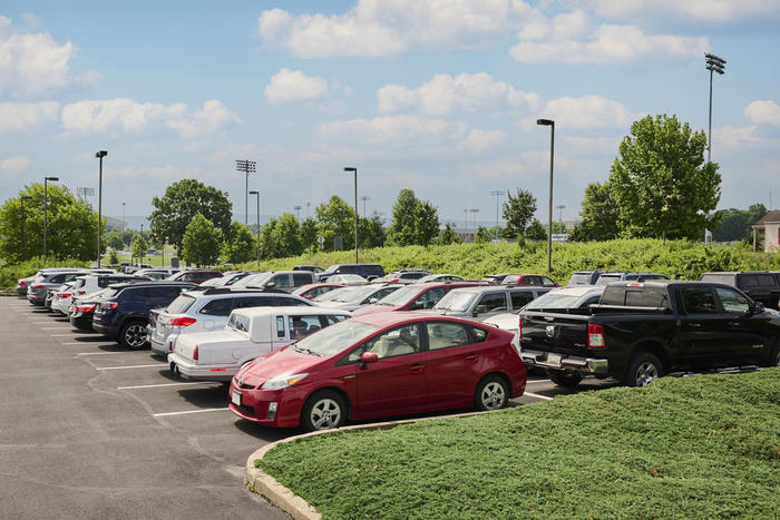 University Park parking lot