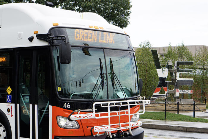 CATABUS Green Loop near the We Are statue